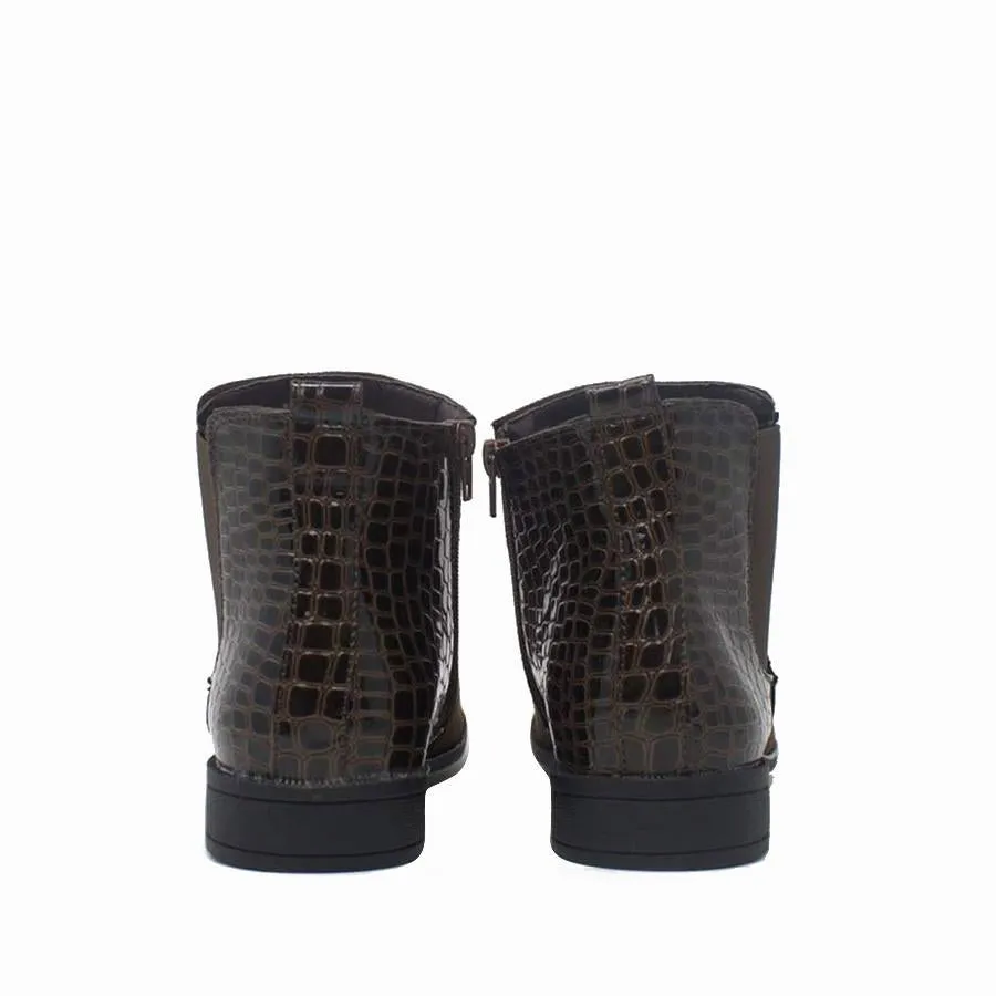 Cindy Snakeskin Chelsea Boot