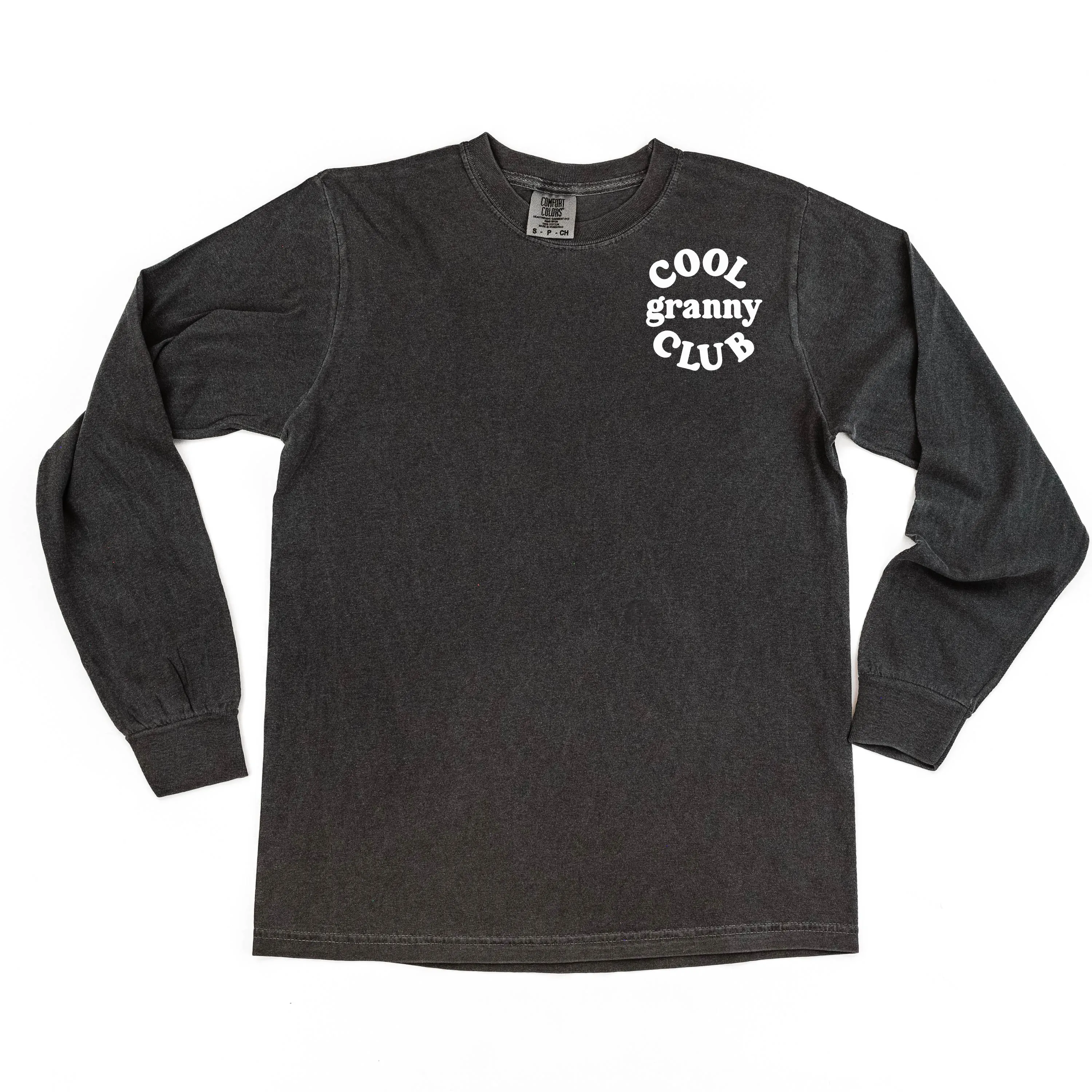 COOL Granny CLUB - Pocket Design - LONG SLEEVE COMFORT COLORS TEE