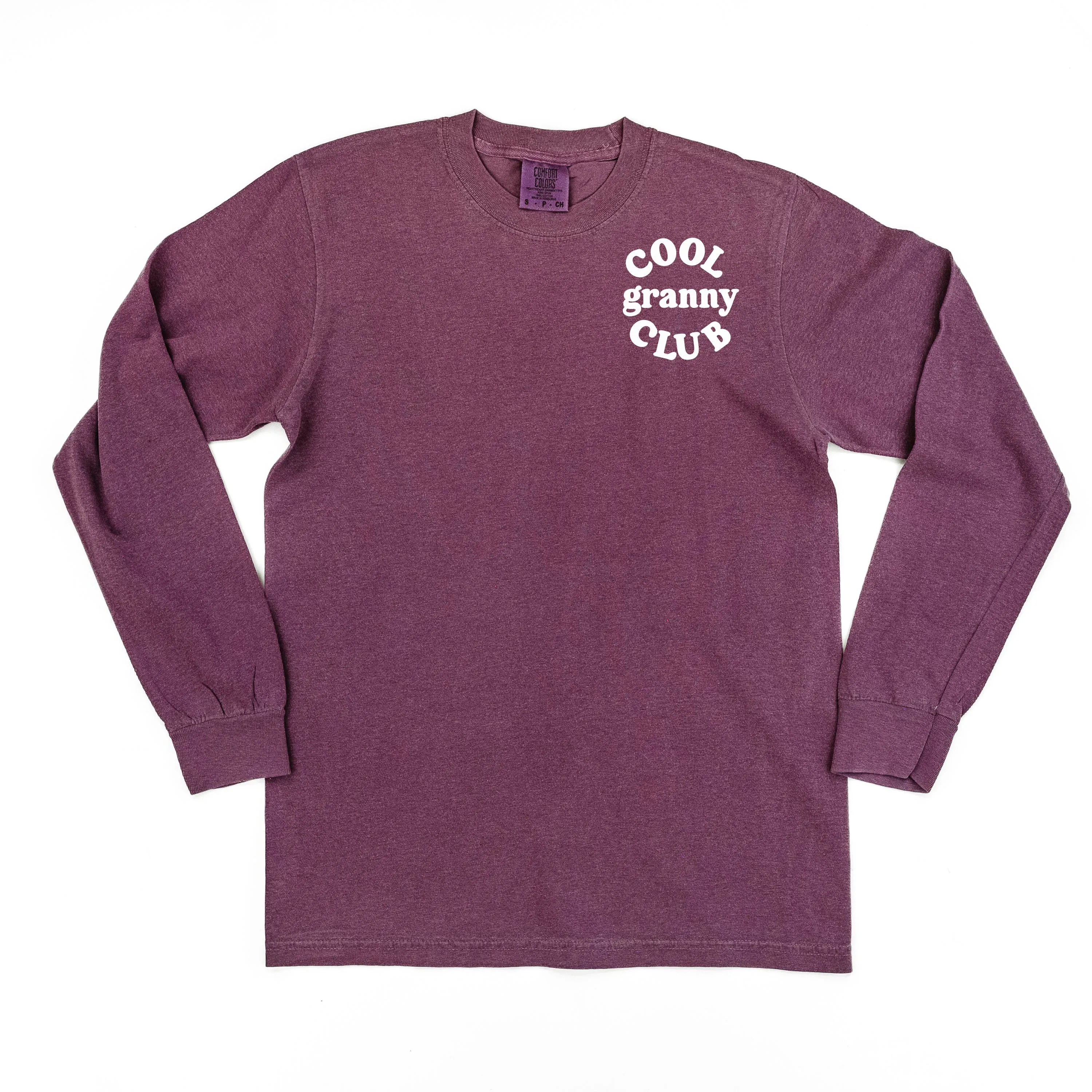 COOL Granny CLUB - Pocket Design - LONG SLEEVE COMFORT COLORS TEE