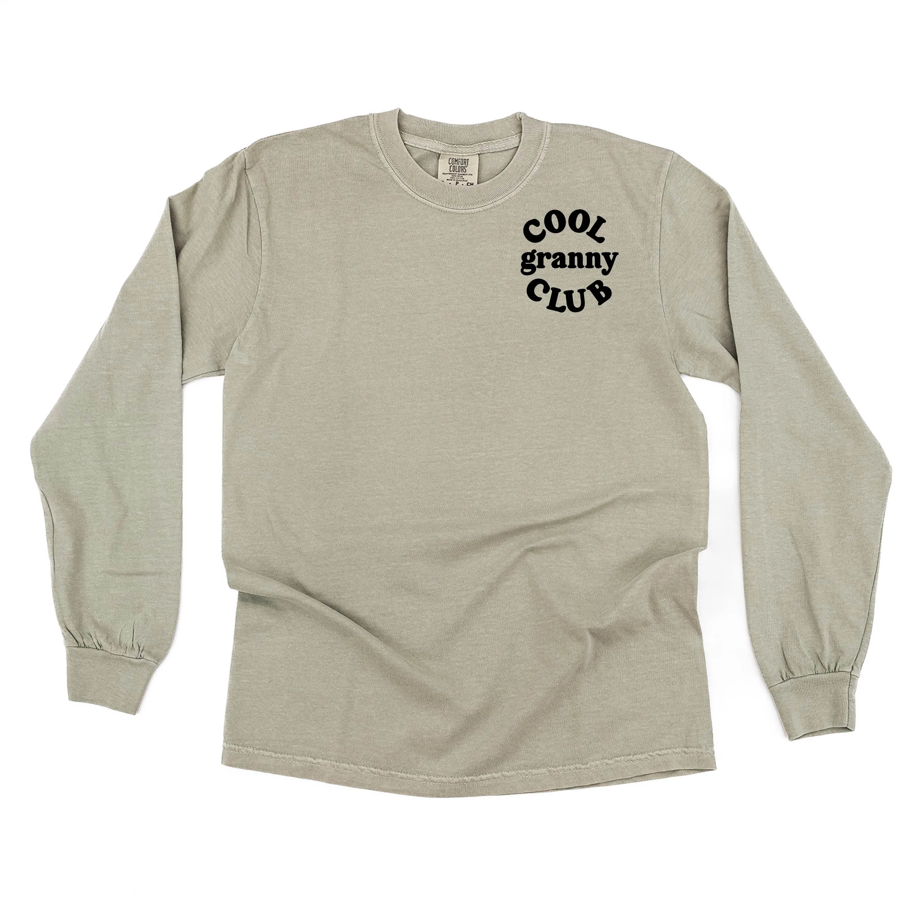 COOL Granny CLUB - Pocket Design - LONG SLEEVE COMFORT COLORS TEE