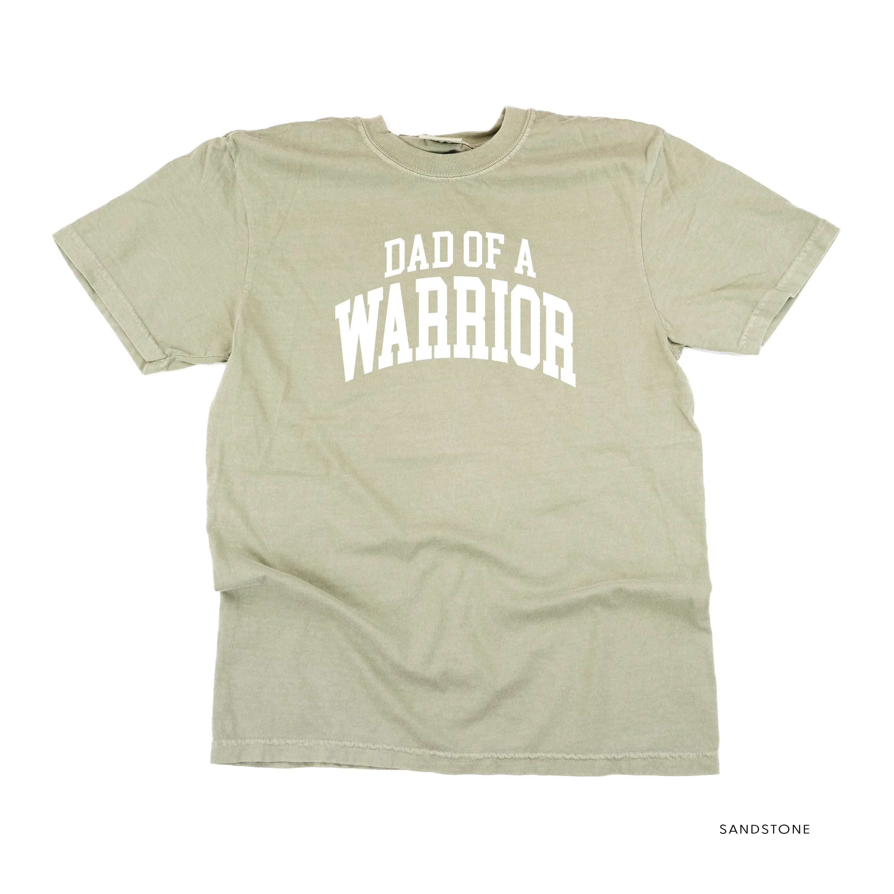 Dad of a Warrior - Varsity - SHORT SLEEVE COMFORT COLORS TEE