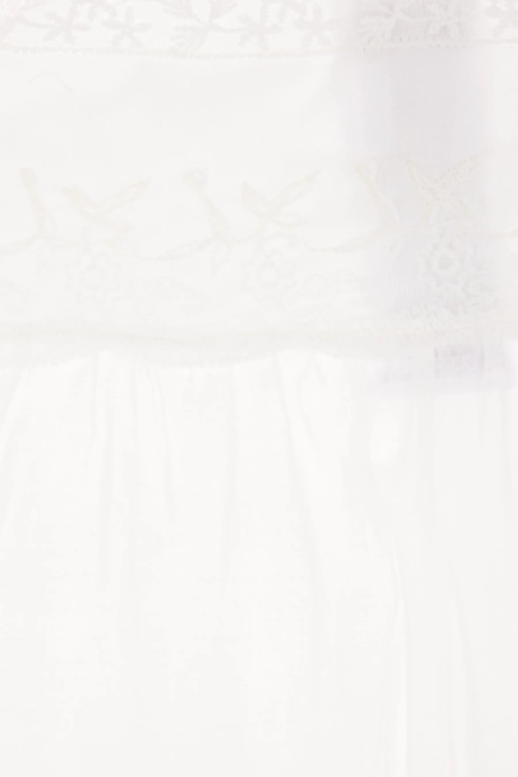 Flounced Lace Midi Skirt