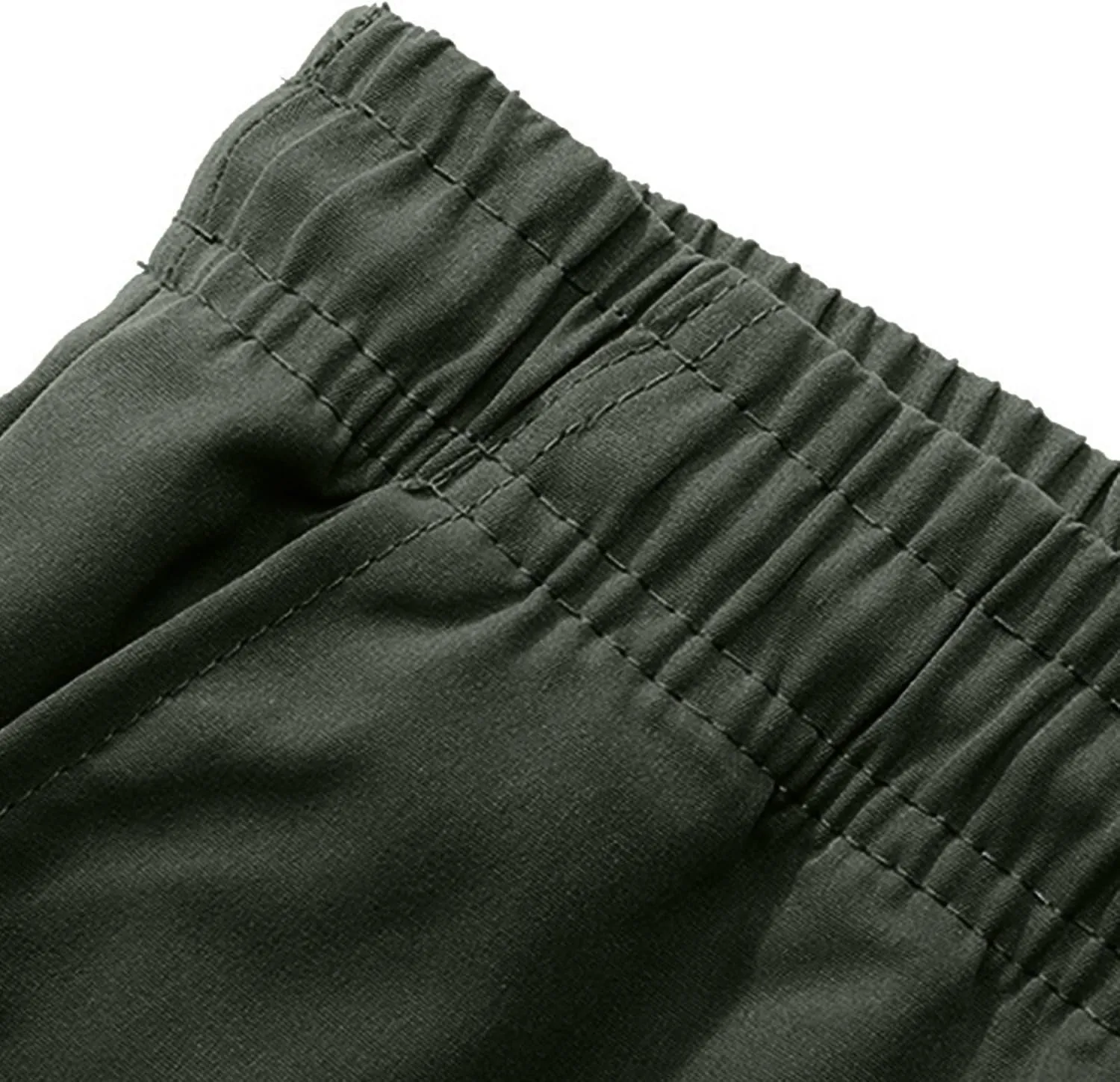 Men's Athletic Cargo Shorts with Pockets Quick Dry Running Workout Gym Elastic Lightweight Basketball Trunks