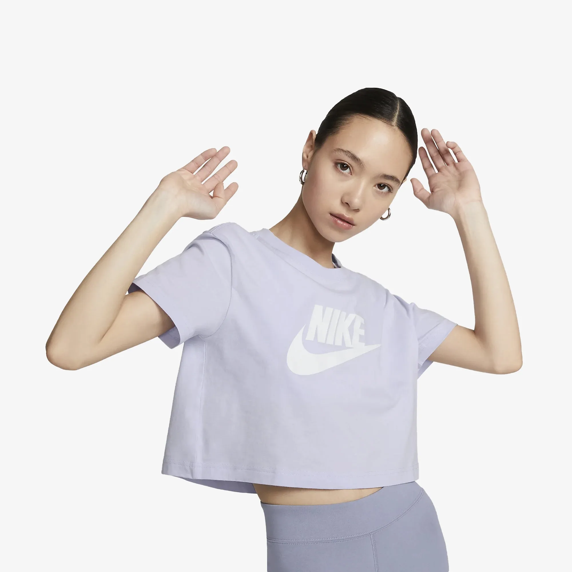 Nike | WMN'S CROPPED  { OXYGEN PURPLE/WHITE