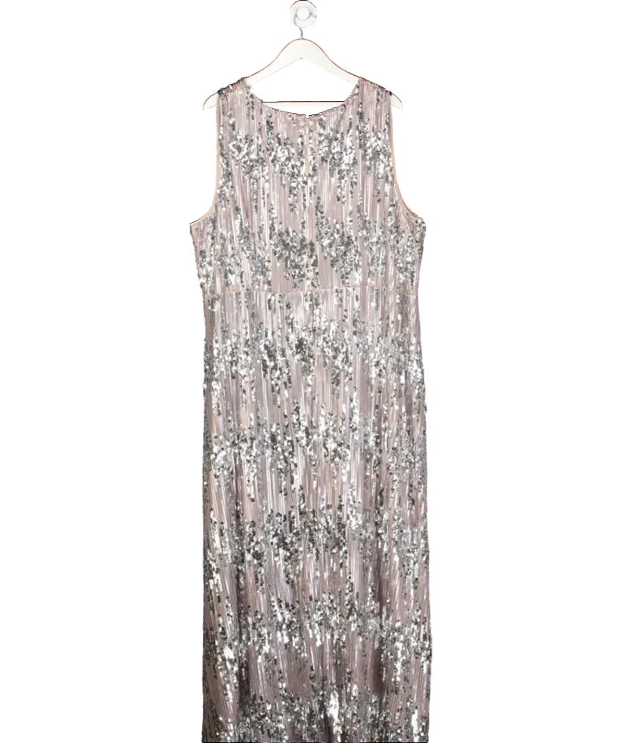 Phase Eight Metallic Daphne Sequin Maxi Dress UK XXL