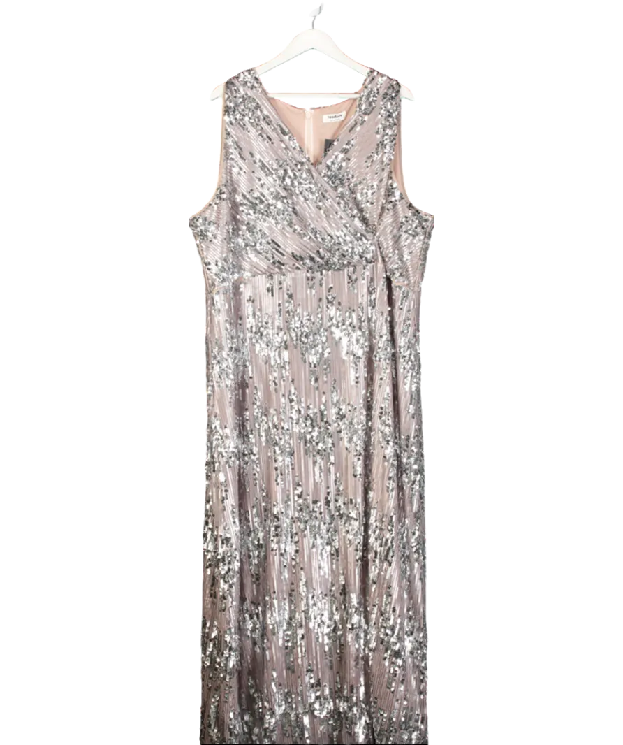 Phase Eight Metallic Daphne Sequin Maxi Dress UK XXL