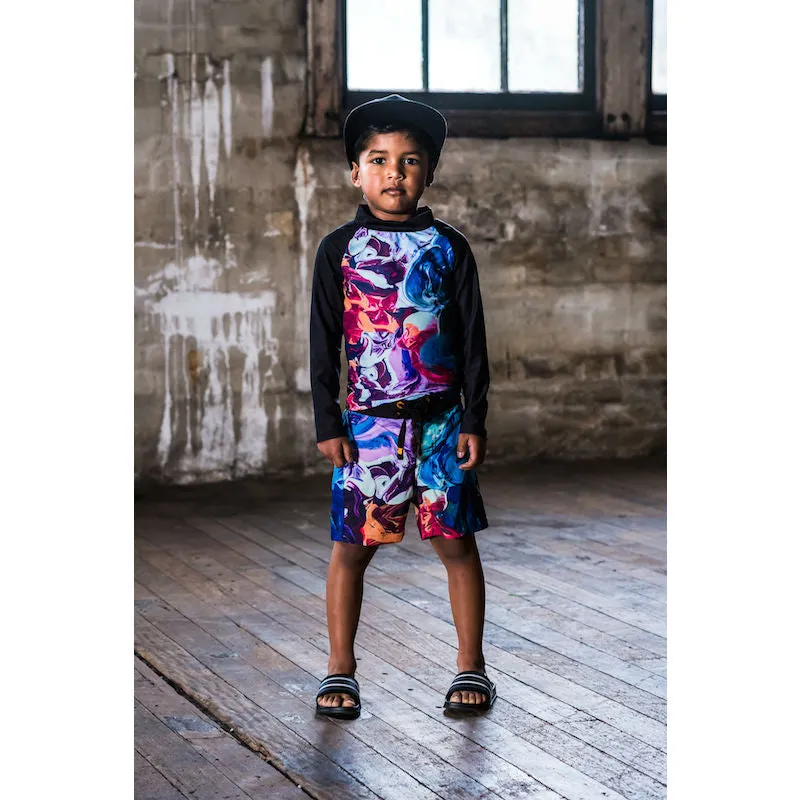 Rock Your Kid Abstract Board Shorts
