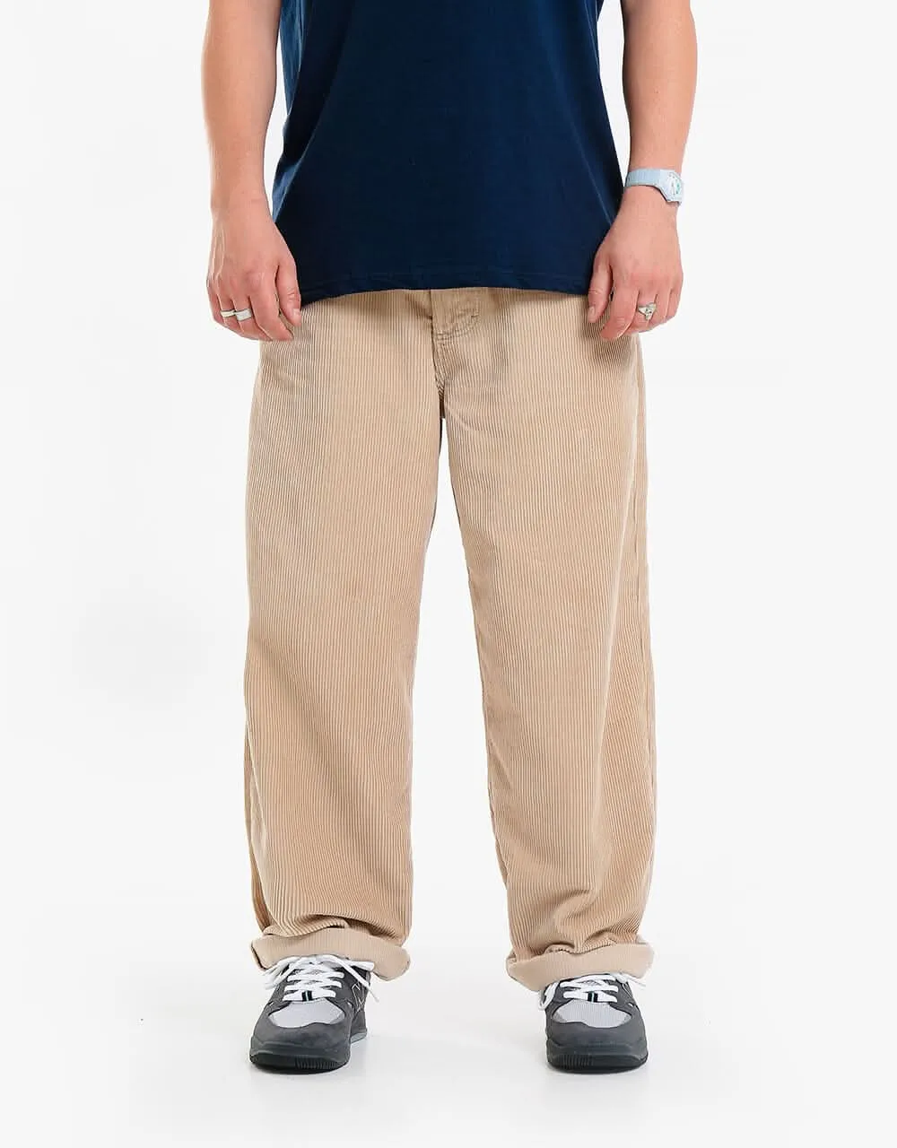 Route One Super Baggy Big Wale Cords - Stone