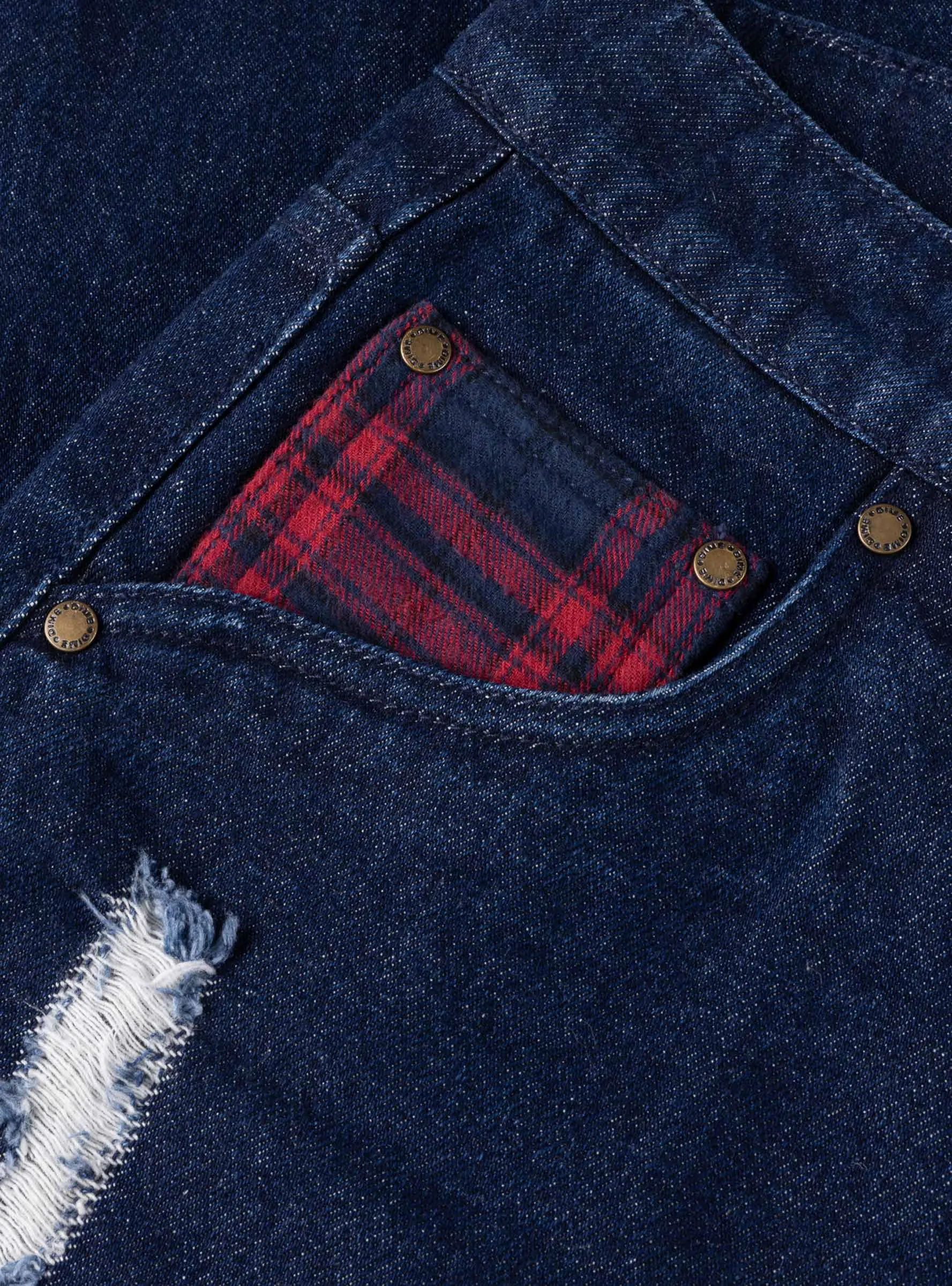 Secret Baggy Denim Pants Indigo