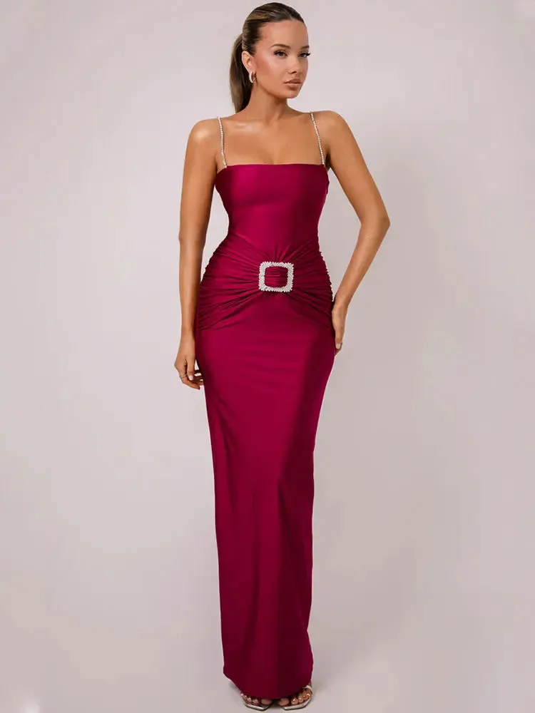 Sheath Maxi Dress Gown for Award Ceremonies