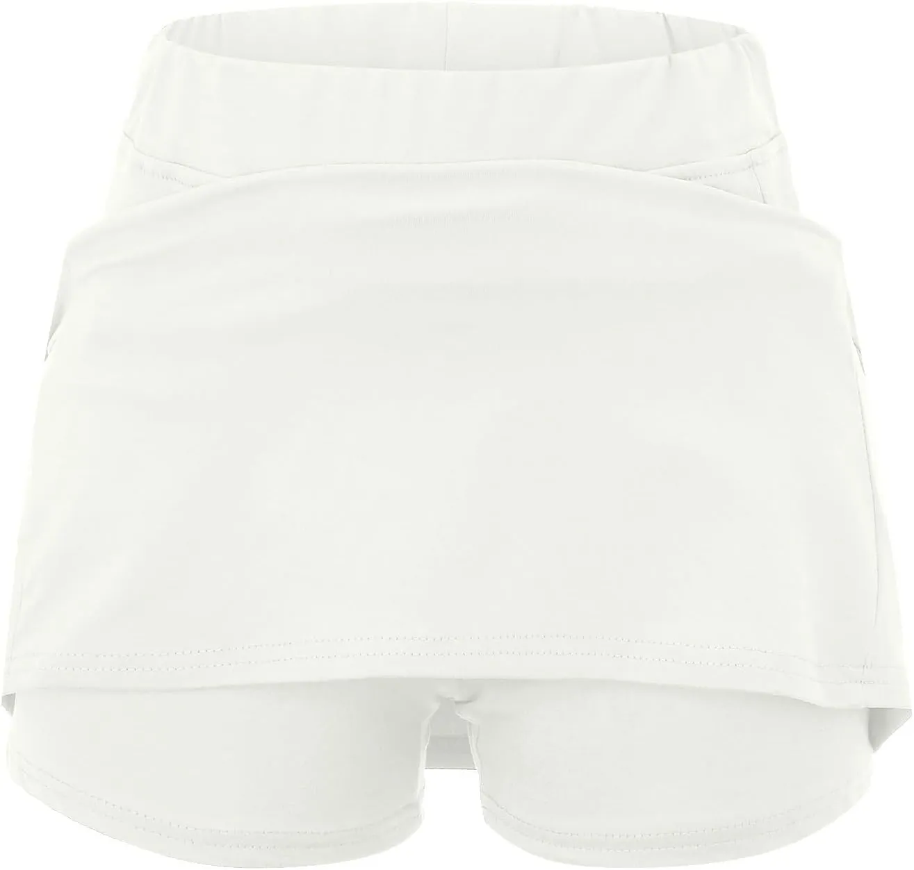 Women's Skirt 2025 Basic Casual High Waisted Solid Flared Mini Skort, S-5XL